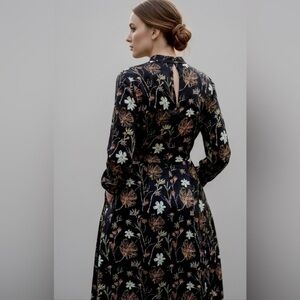 NWOT Me & City Floral Maxi Dress with Pockets Victorian-inspired